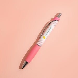 Heart Spotted Pink Pen