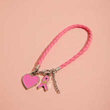 Pink Plaited Bracelet